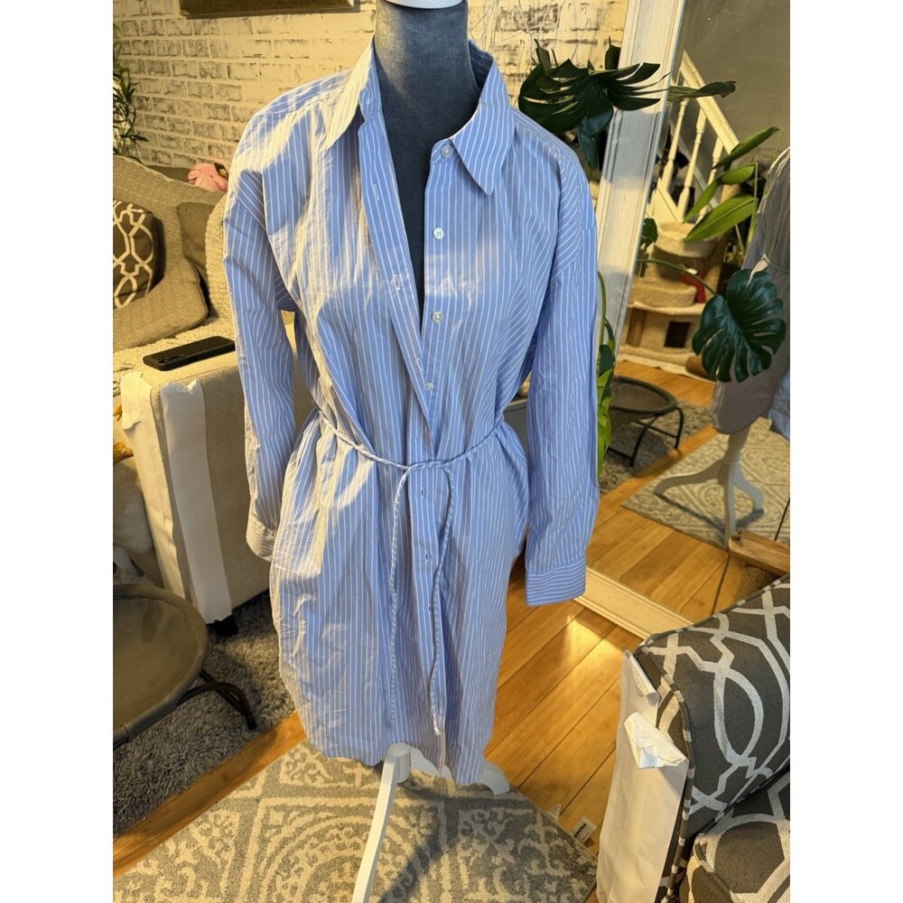 Rails Harmony Dress in Blue Oxford White Stripe. NWT. Retails $235 - Picture 2 of 9